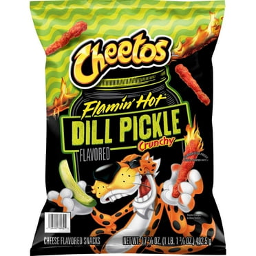 Cheetos Cheese Flamin Hot Dill Pickle Flavored Snacks, 17.35 oz.