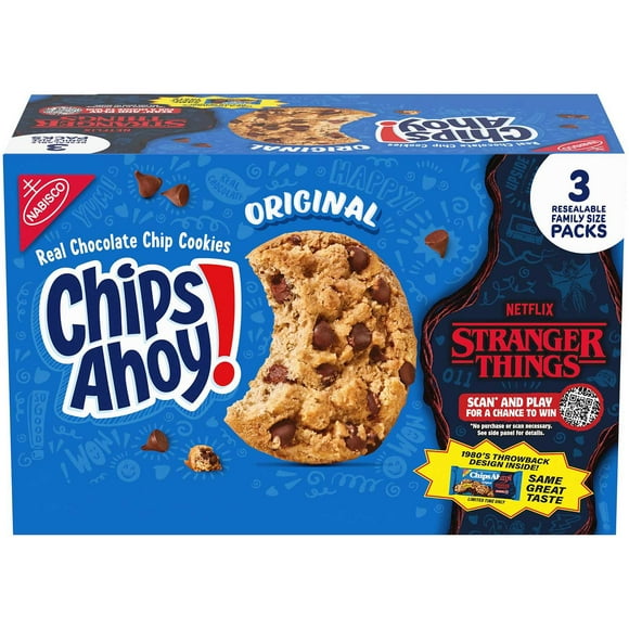 CHIPS AHOY! Chocolate Chip Cookies, Family Size, 18.2 oz., 3 pk.