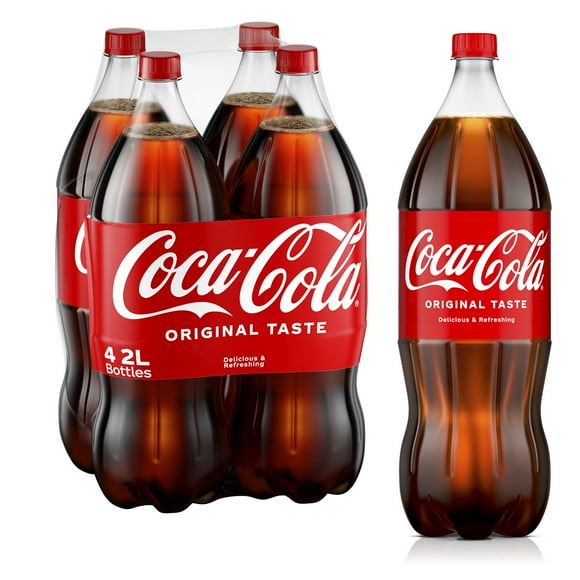 Coca-Cola Soda Soft Drink, 2 L., 4 pk.